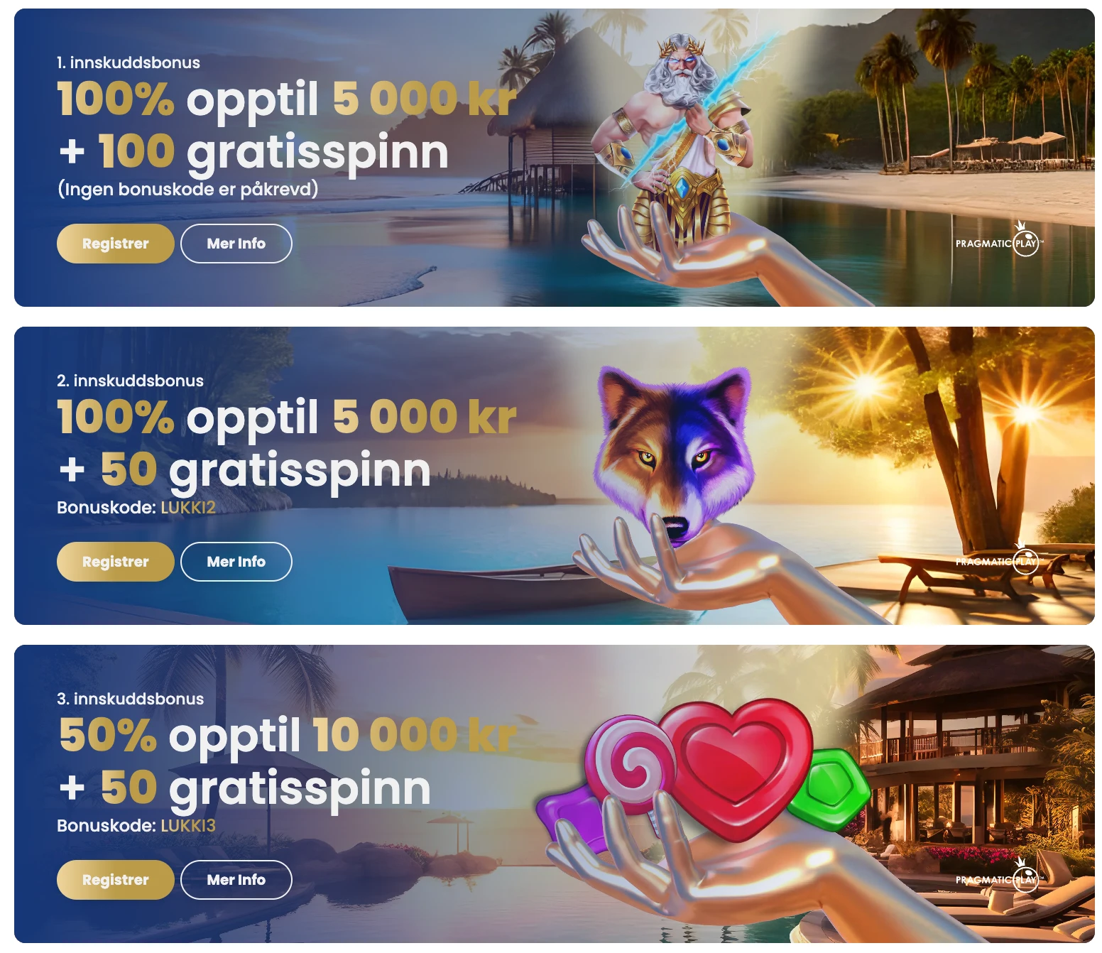 Bonuser og kampanjer hos Lukki